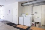 Garage with Washer and Dryer